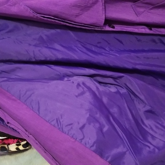 Vintage Purple Trenchcoat - Picture 4 of 5
